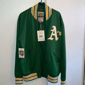 Mitchell and Ness Oakland A’s track jacket